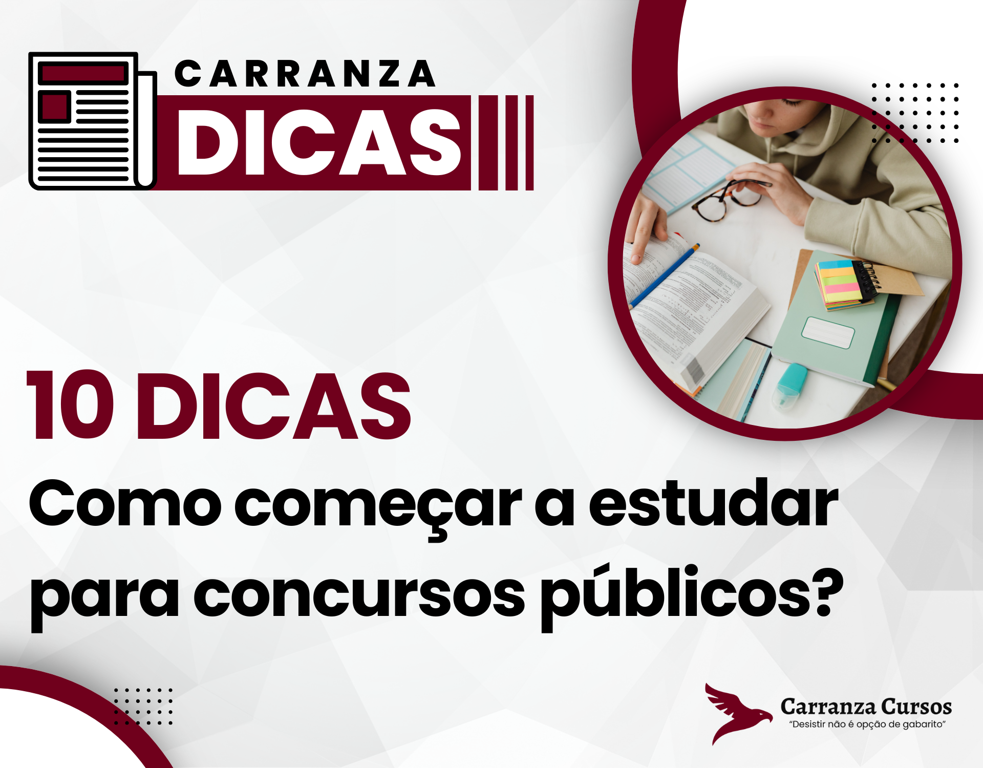 Como começar a estudar para concursos públicos?