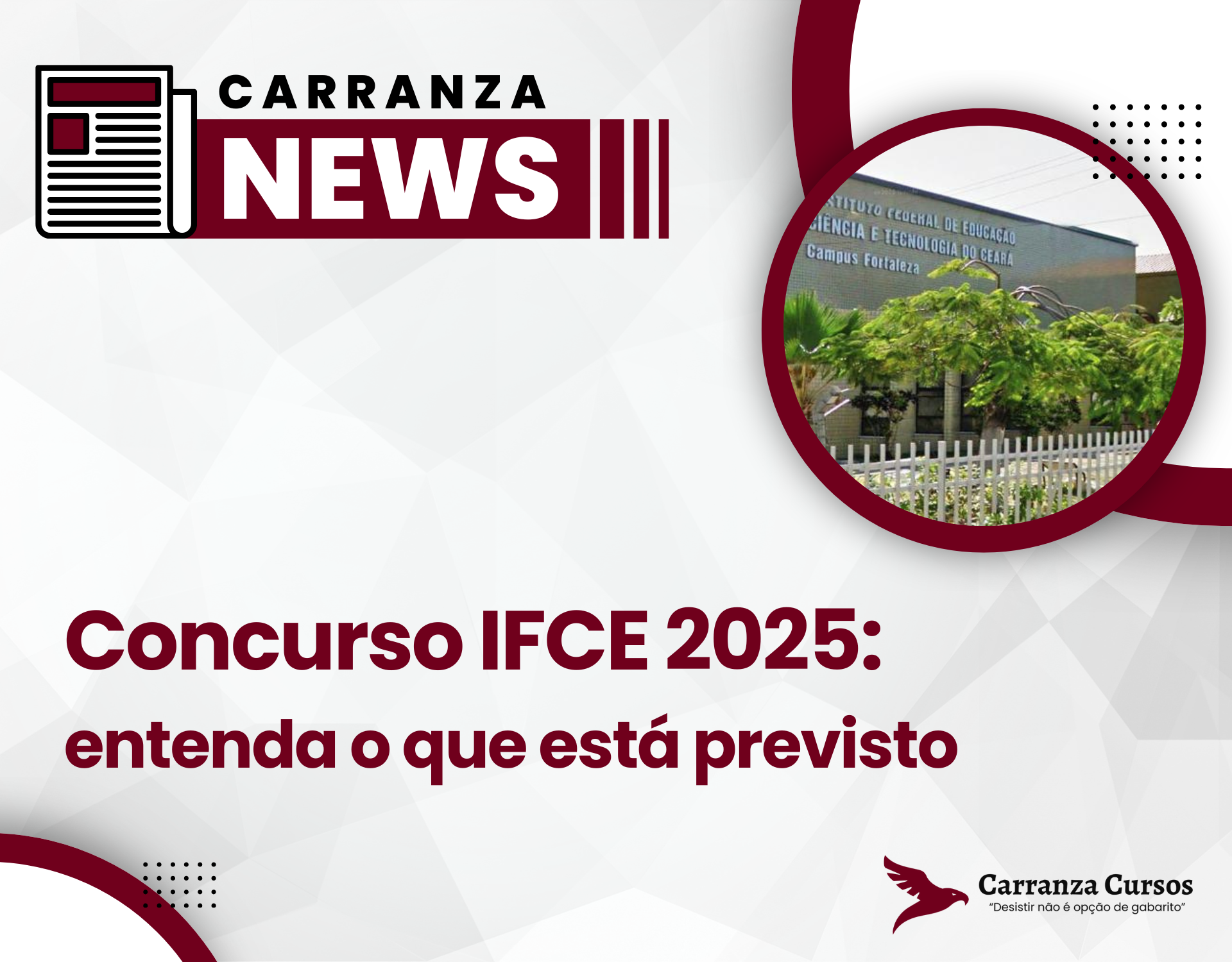 Concurso IFCE 2025: entenda o que está previsto