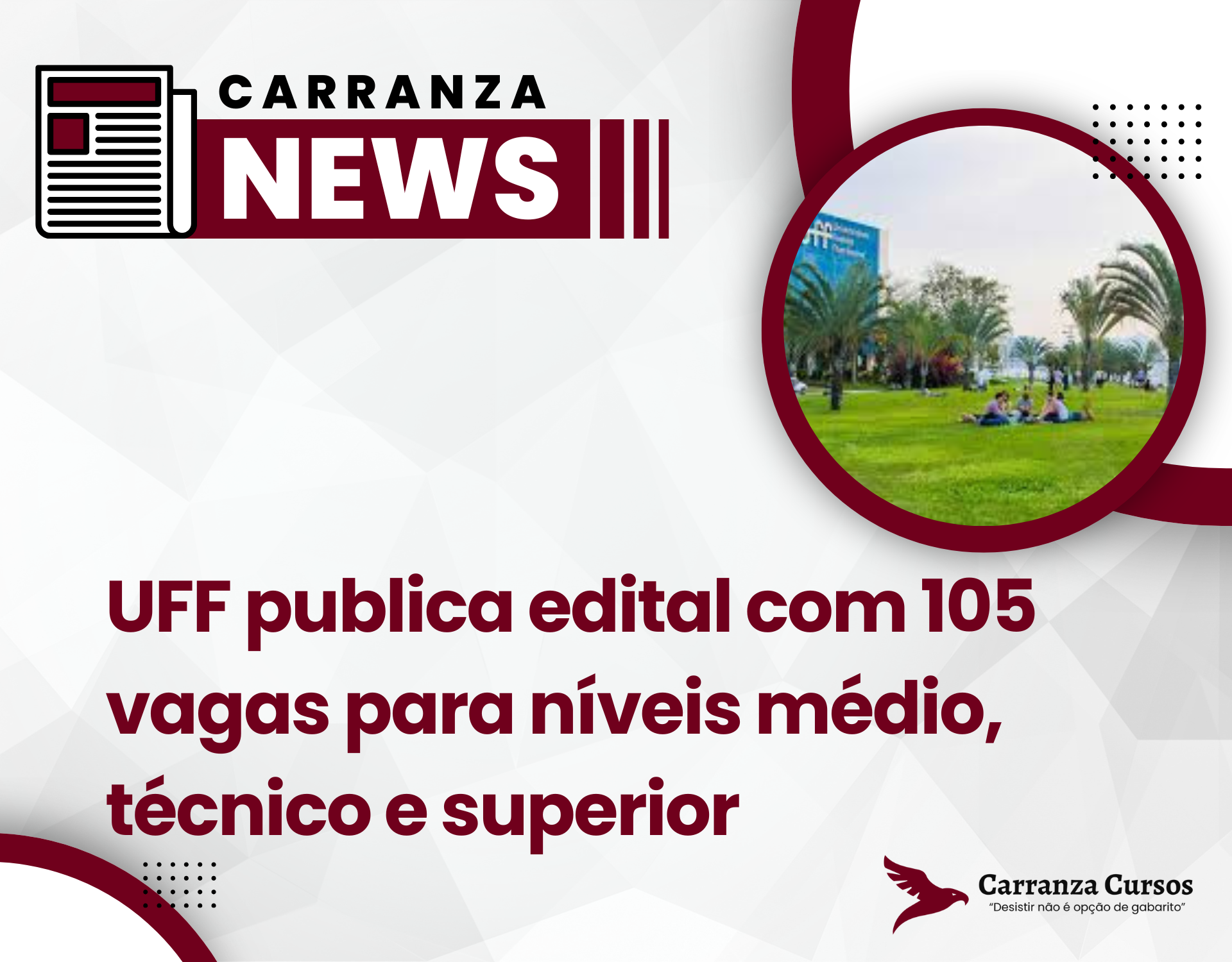 UFF publica edital com 105 vagas para níveis médio, técnico e superior