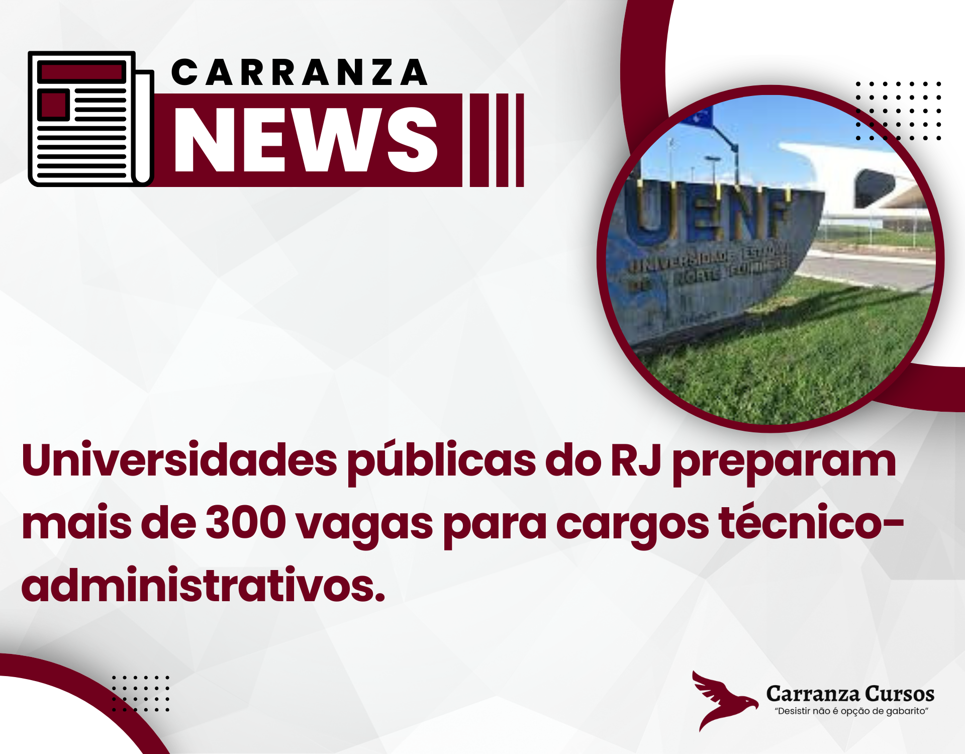 Universidades públicas do RJ preparam mais de 300 vagas para cargos técnico-administrativos