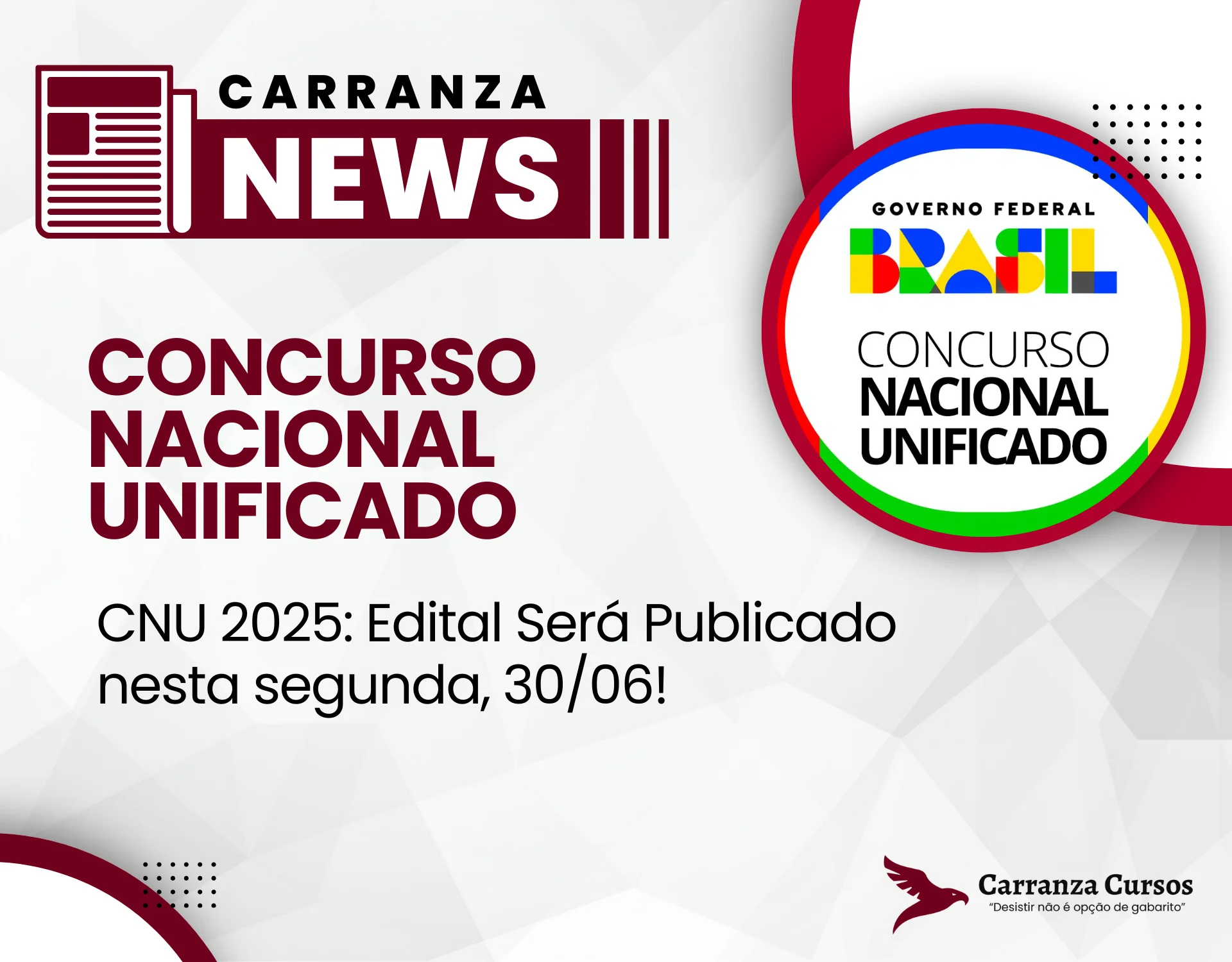 CNU 2025: Edital Será Publicado nesta segunda, 30/06, com detalhes revelados em coletiva!