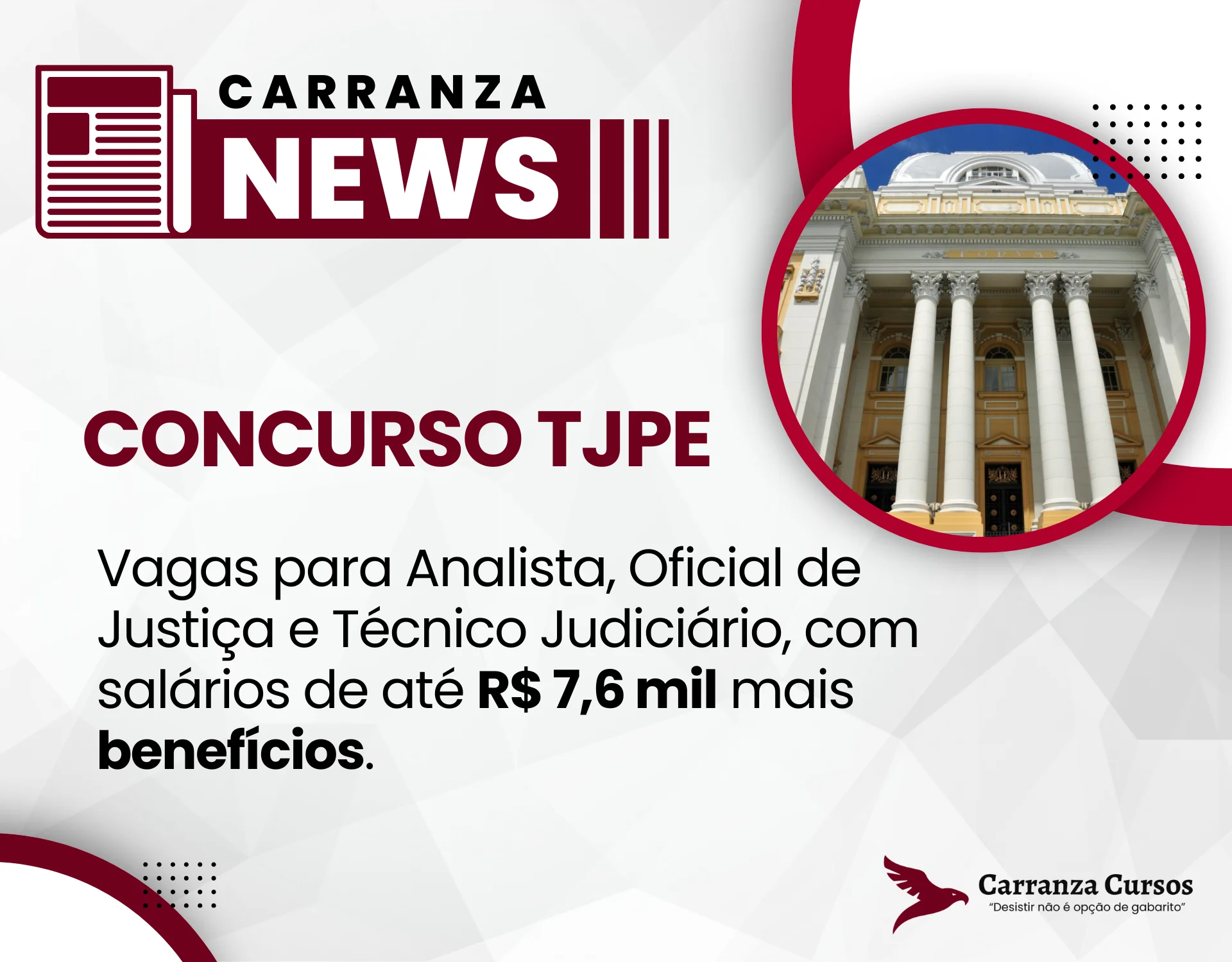 CONCURSO TJ PE 2025: Tem edital confirmado para 2 de julho!