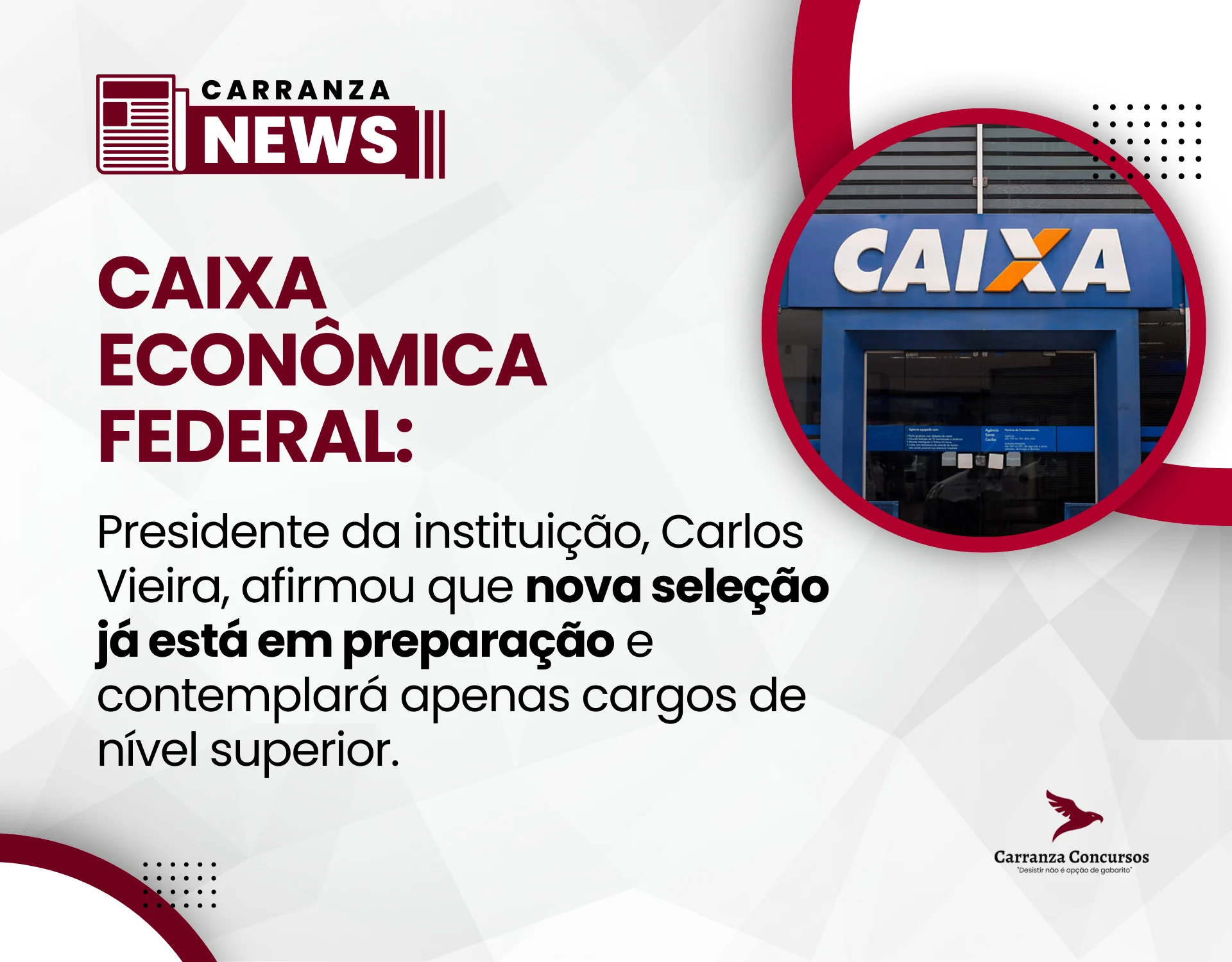 Concurso Caixa 2025 é confirmado e edital deve sair até outubro!
