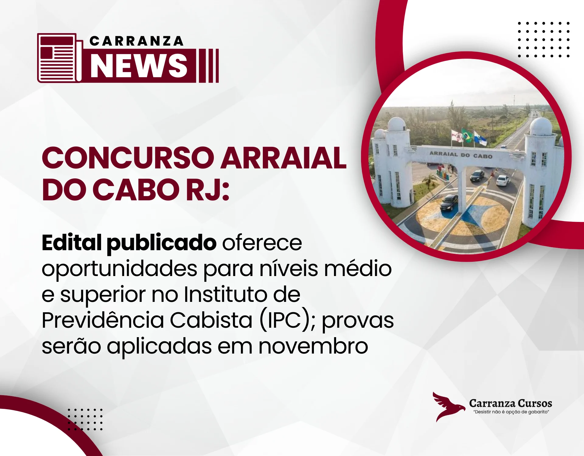 Concurso Arraial do Cabo RJ abre vagas na Previdência com salários de até R$5,5 mil!