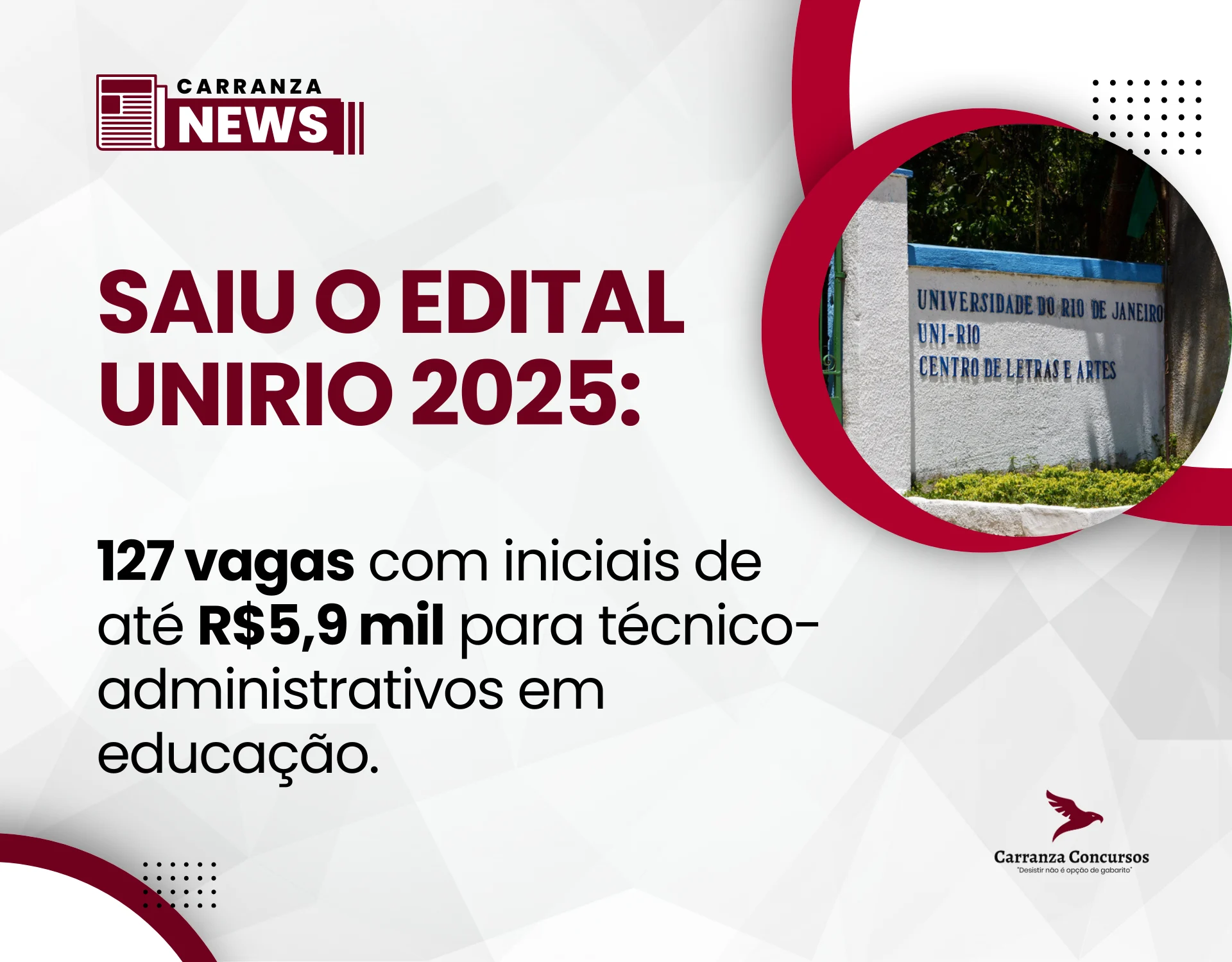Concurso Unirio 2025: Edital Abre 127 Vagas com Salários de até R$5,9 mil!