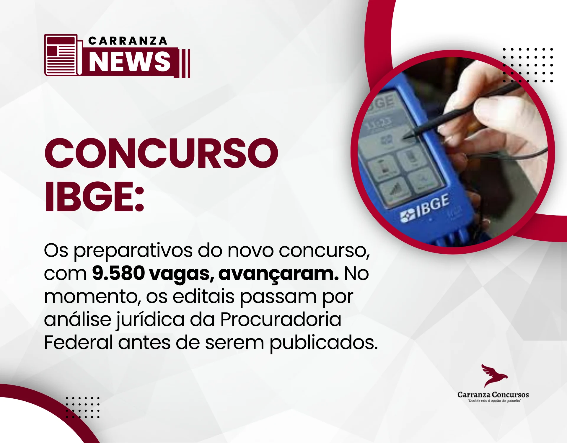 Concurso IBGE: Editais passam por análise jurídica e provas devem ocorrer no início de 2026!