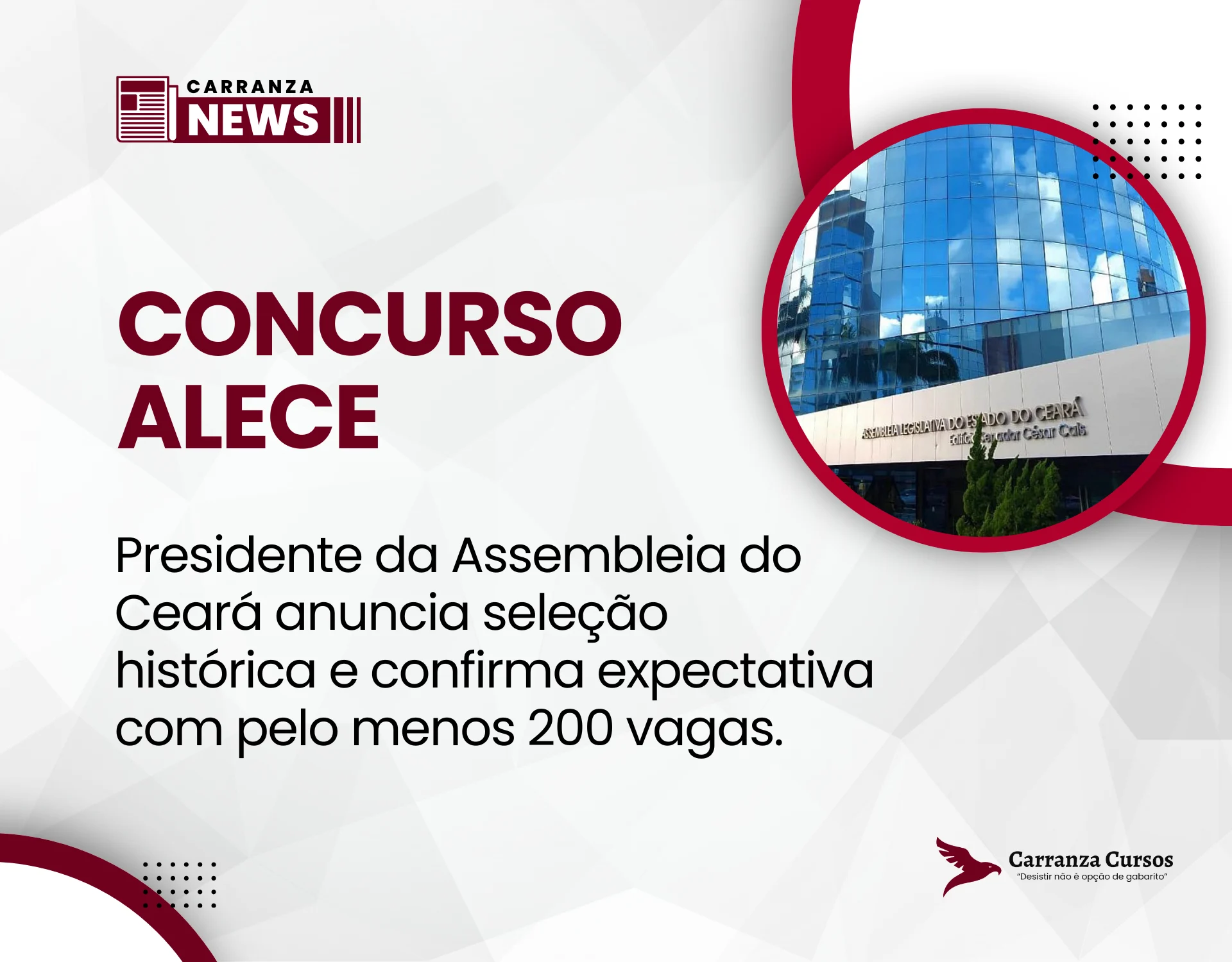 Alece prepara maior concurso público da história com pelo menos 200 vagas!
