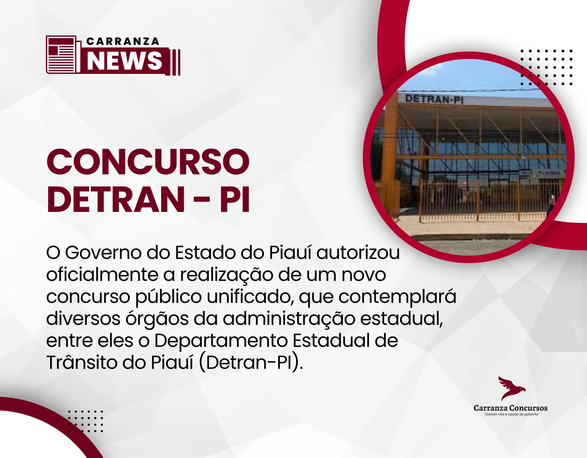 Concurso Detran-PI é autorizado e edital passa a ser aguardado!