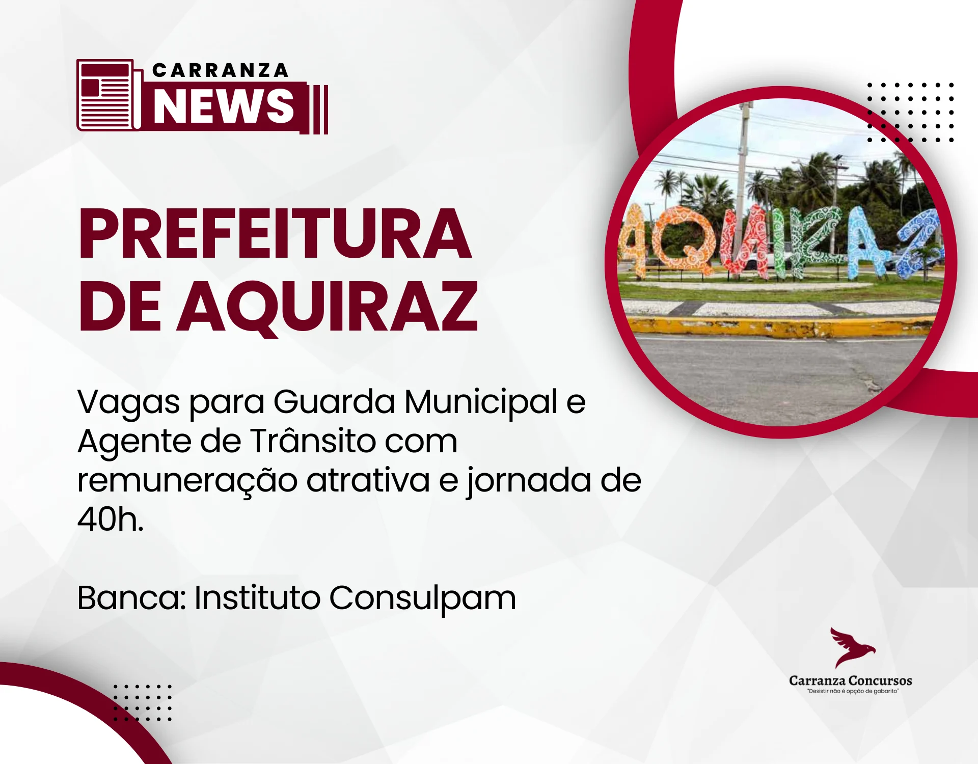 Concurso Aquiraz 2025: Edital Publicado com Vagas para Guarda Municipal e Agente de Trânsito!