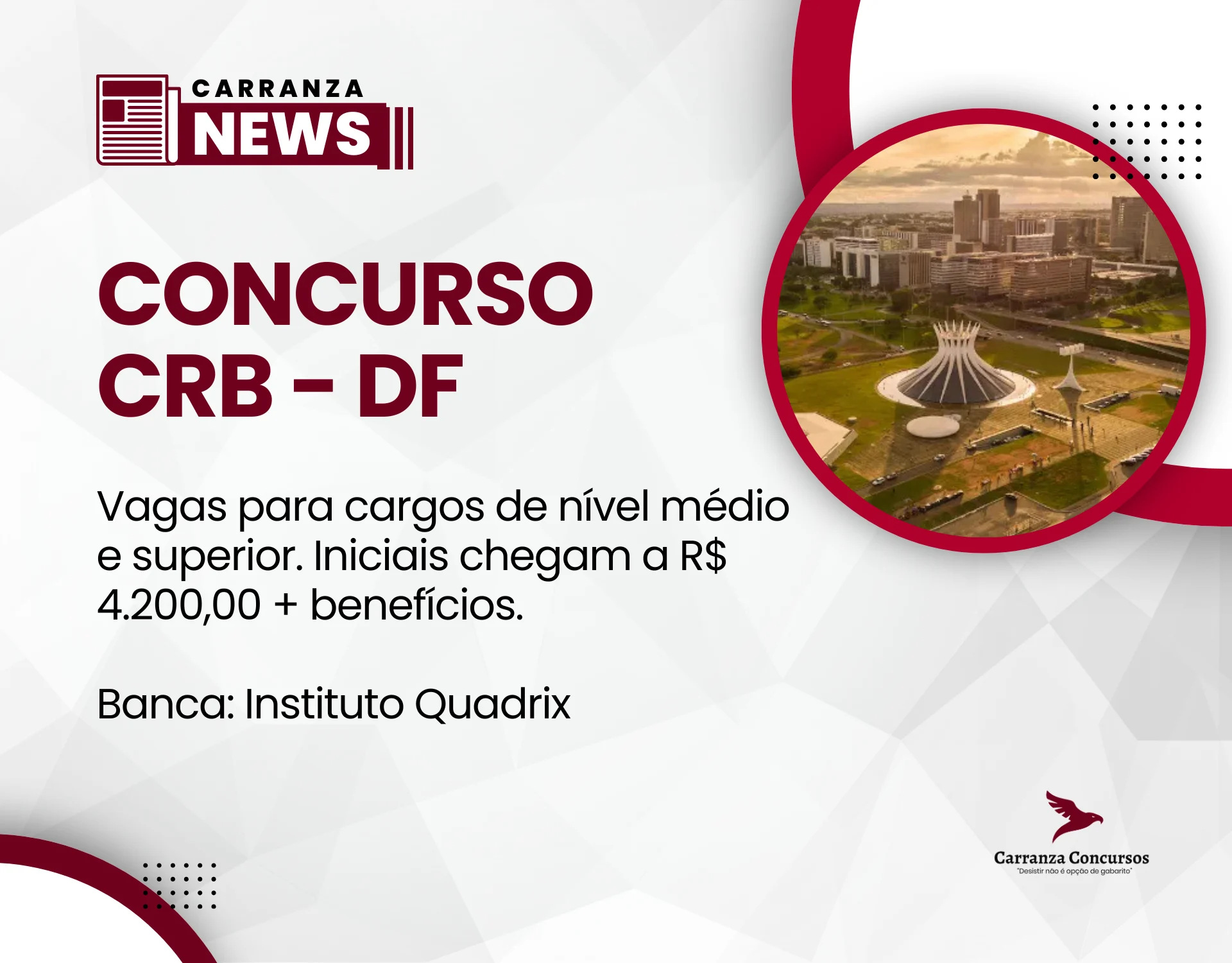 Concurso CRB-1 abre seleção para cargos de nível médio e superior!