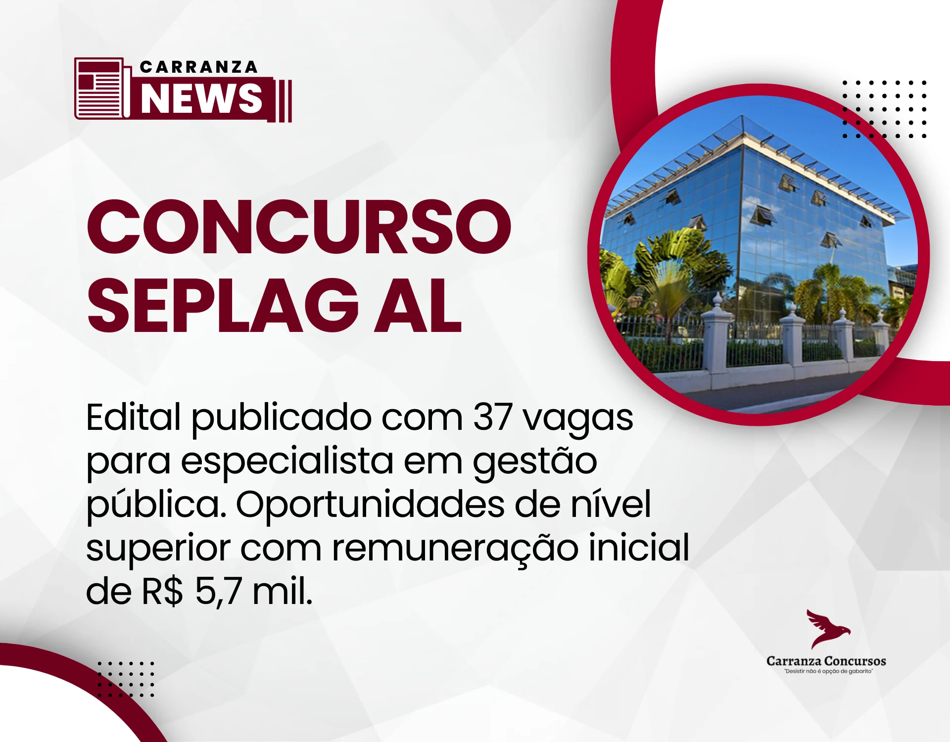 Concurso Seplag AL 2026: edital publicado com 37 vagas para especialista em gestão pública!