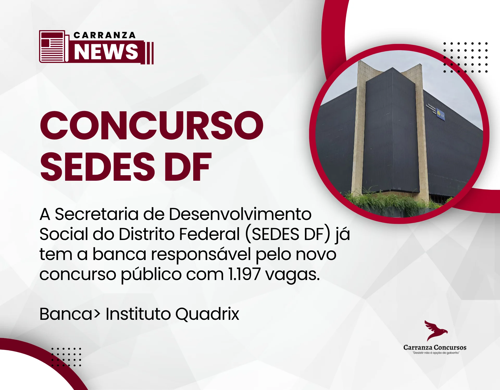 Concurso SEDES DF tem banca definida para edital de 1.197 vagas!