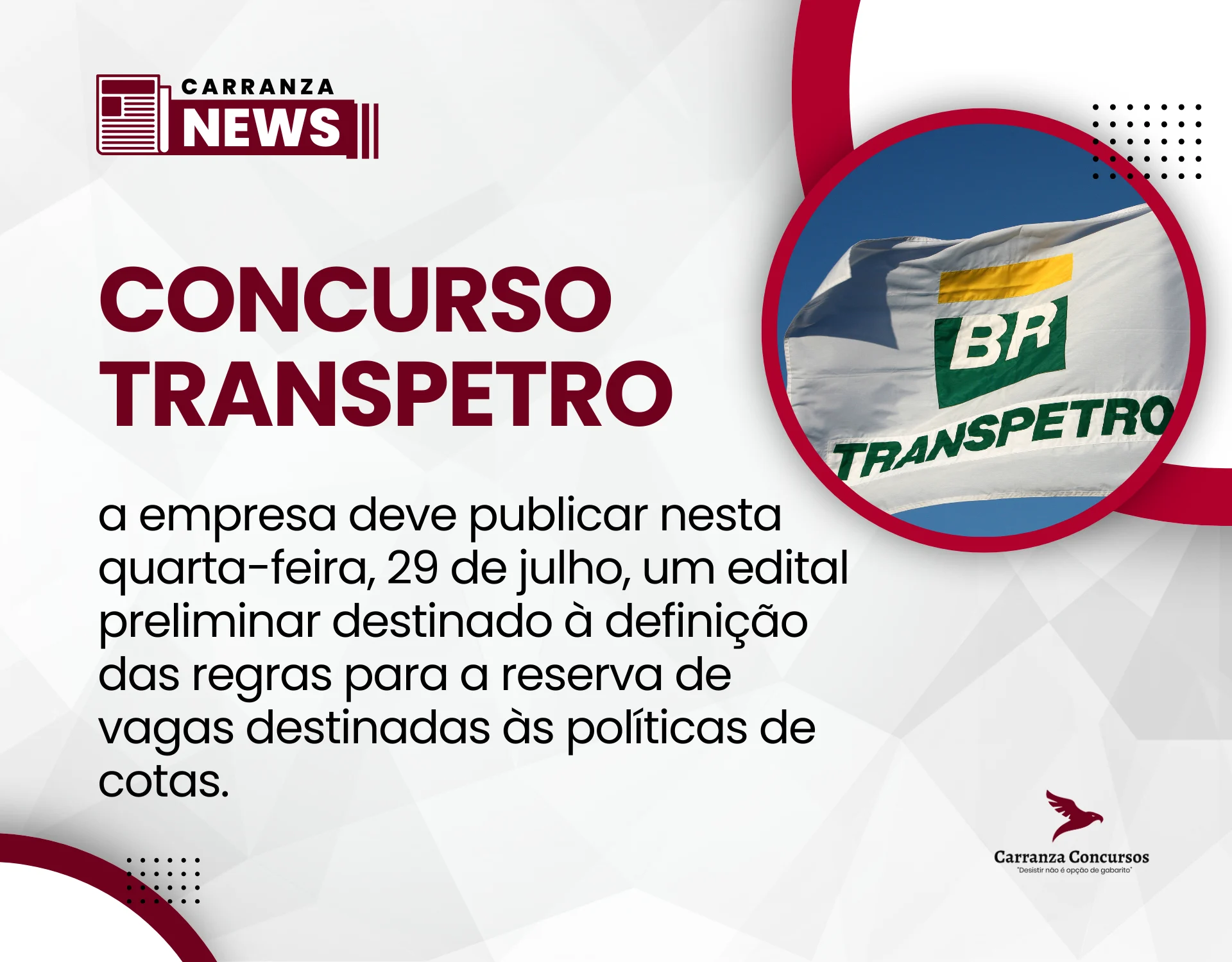 Concurso Transpetro avança e edital fica mais próximo após definição de sorteio para cotas!