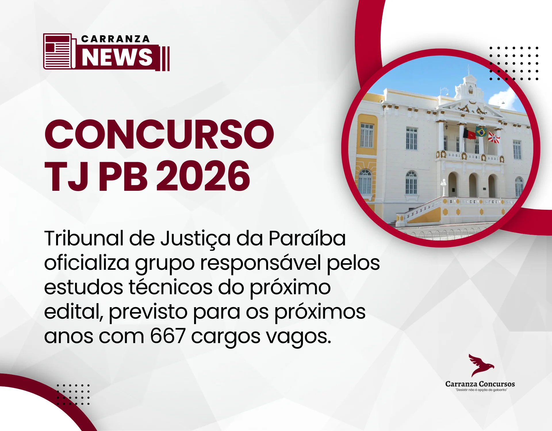 TJ PB avança nos preparativos e forma nova comissão para concurso com 667 cargos vagos!